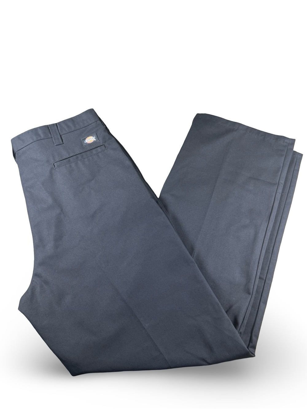 Dickies Mens 38x34 Black Flat Front Straight Leg Relaxed Fit Work‎ Pants NEW